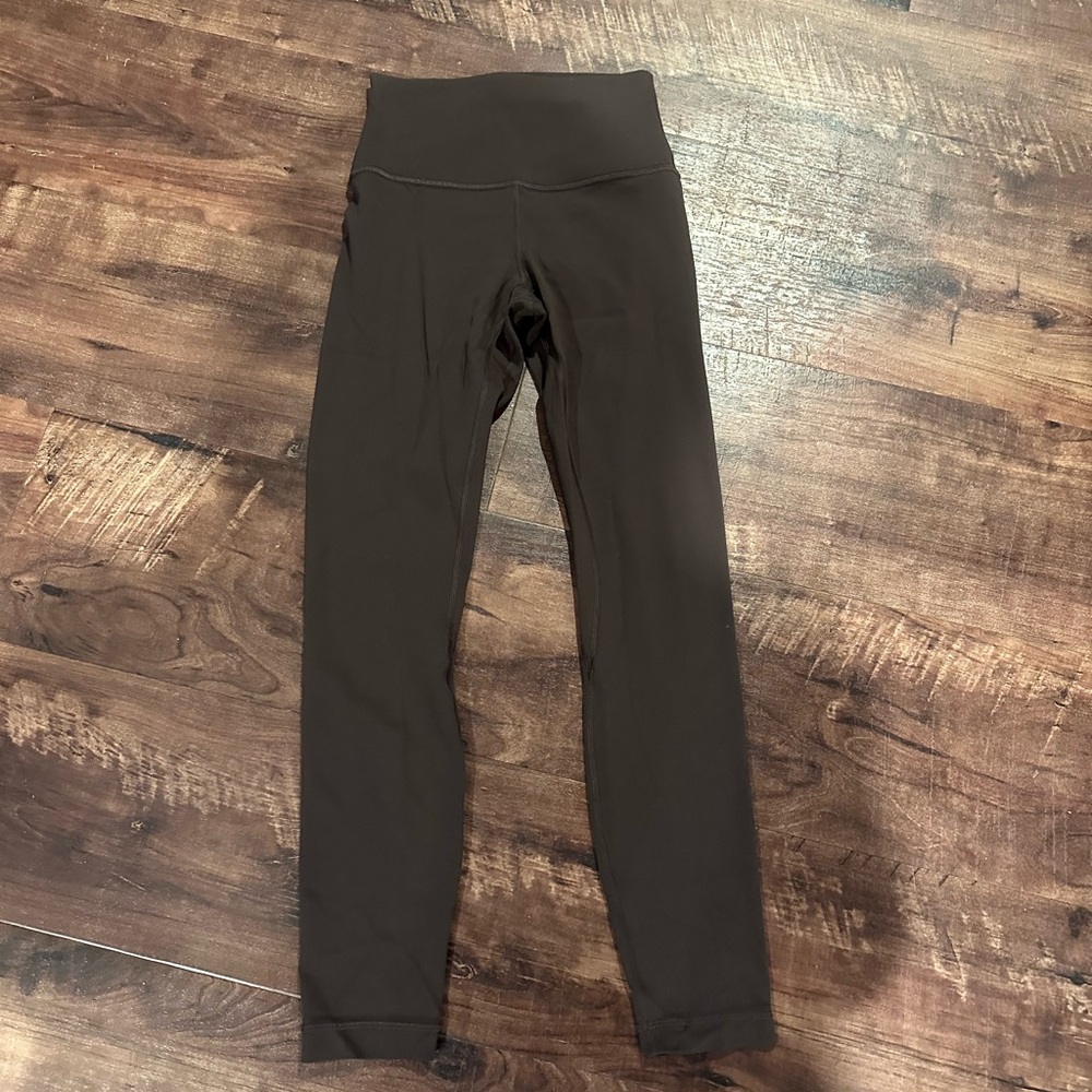 Lululemon Espresso Brown High-Waisted Leggings. Size 4. Worn once.